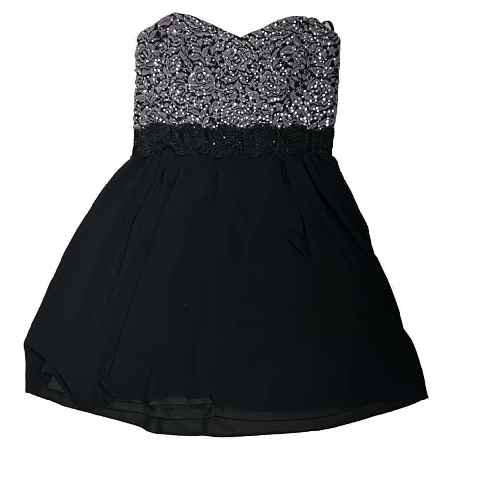 BCX Junior's Sequined Strapless Mini Dress, Size 5